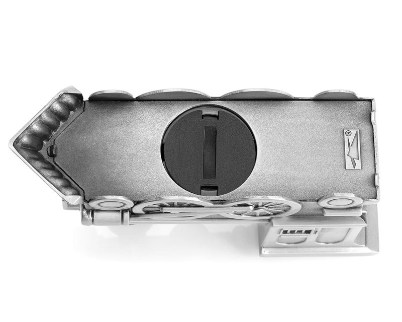 Mogoko Metal Money Bank, Cute Train Piggy Bank Silver Penny Coin Saving Box for Children - Image 5